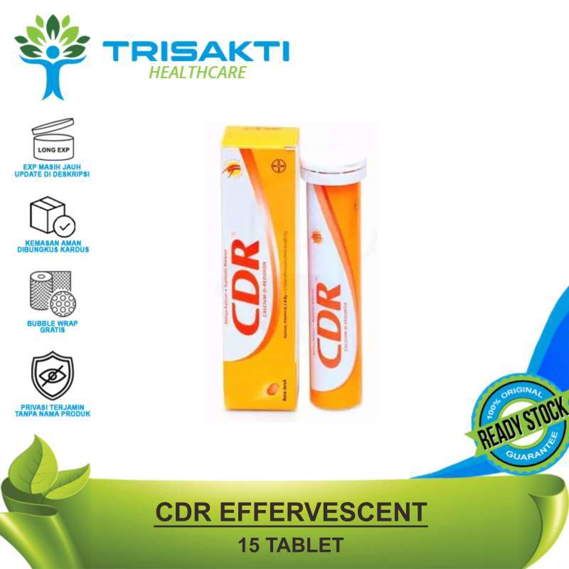 Jual CDR Effervescent Rasa Jeruk [15 Tablet] di Seller Trisakti ...