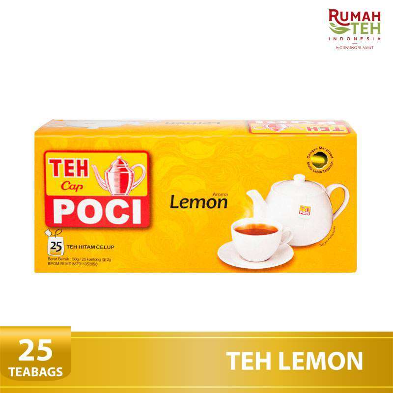Jual Teh Cap Poci Rasa Lemon Teh Celup [25 Tea Bags] di Seller Rumah ...