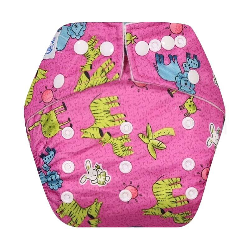 Jual Babyland Snap Microfiber Clodi Popok Kain Bayi - Pink