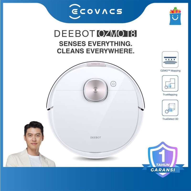 Jual Ecovacs DEEBOT OZMO T8 Robot Vacuum Cleaner Vacum Sapu Pel Vakum