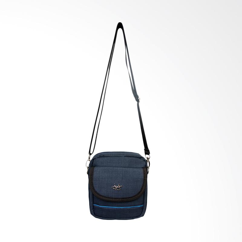 jual polo shoulder bag tas selempang pria blue 135 jual polo shoulder bag tas selempang pria blue 135