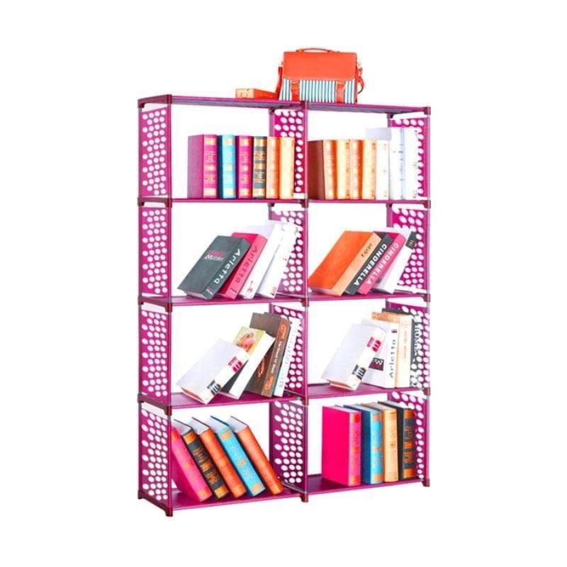 Jual Gogo Model Rak Buku Portable  Serbaguna Pink 2 Sisi 