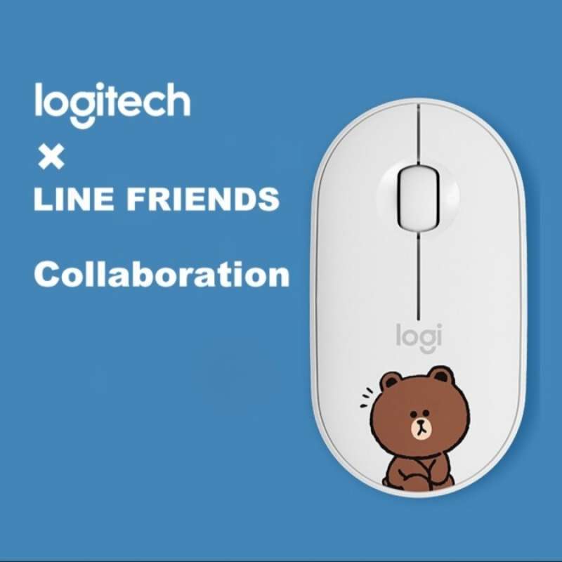 Jual Logitech Pebble M350 X Line Friends Bluetooth Wireless Mouse ...
