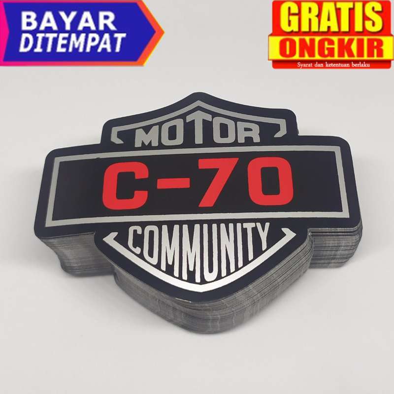 Jual Stiker Honda C70 , Stiker Motor C70 , Cutting Stiker Honda C70