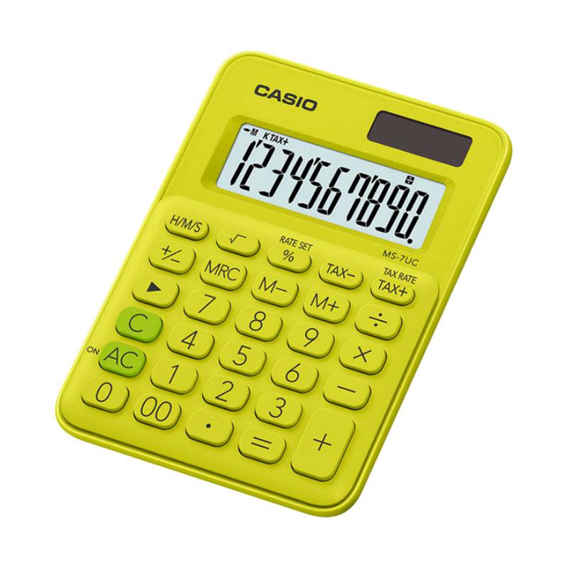 Jual Casio Ms7uc Colorful Calculator Yellow Green Di Seller Casio Calculator Indonesia Rawa
