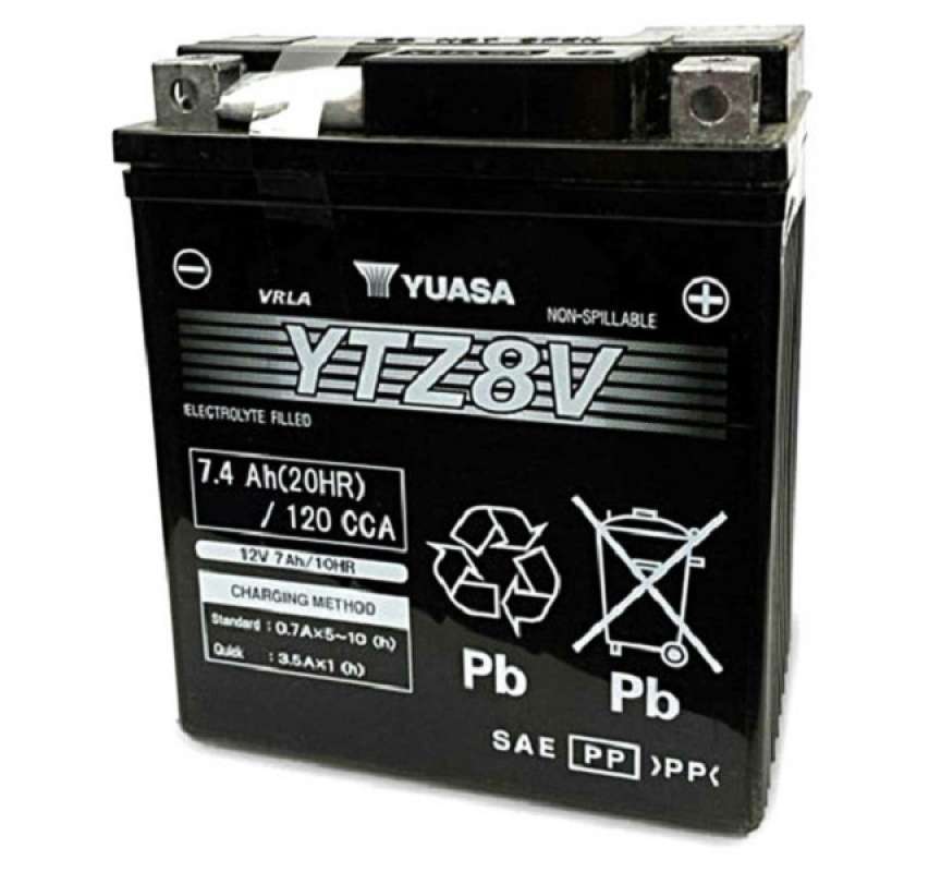 Promo Aki Motor Klx 250, Cbr 250, R25, Mt25 Yuasa Ytz8v / Gtz8v Aki