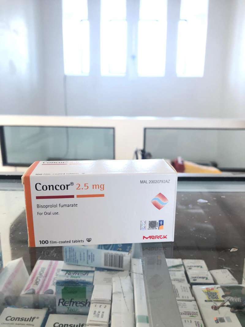 Promo CONCOR 2.5MG PERBOX Diskon 11% di Seller Berkah Famili65 - Sei