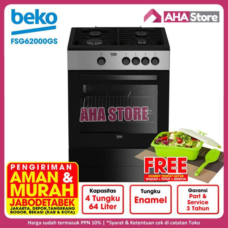 Jual Beko Freestanding Gas Cooker Kompor Oven Fsg62000gs Di Seller Aha Official Store Tiga