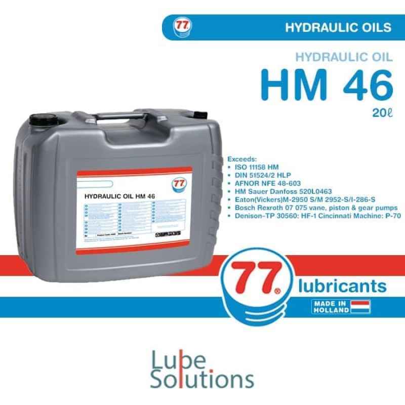 Jual OLI HIDROLIK / HYDRAULIC 77 LUBRICANTS HM 46 PAIL 20 Liter di