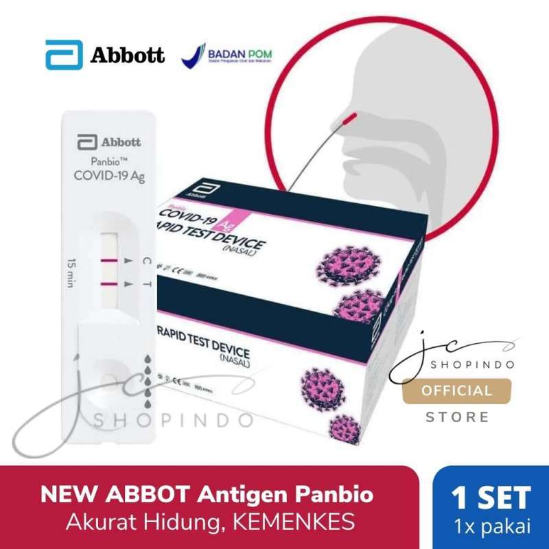 Promo NEW ABBOTT Antigen Panbio Swab Rapid Test 25 TEST Diskon 55