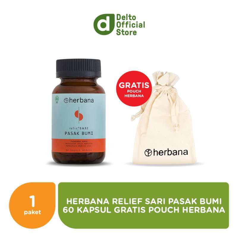 Jual Herbana Relief Sari Pasak Bumi 60 Kapsul di Seller Deltomed