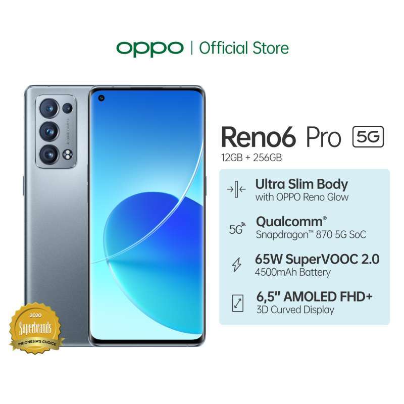 Jual OPPO Reno6 Pro 5G Smartphone [12GB/256 GB] di Seller OPPO