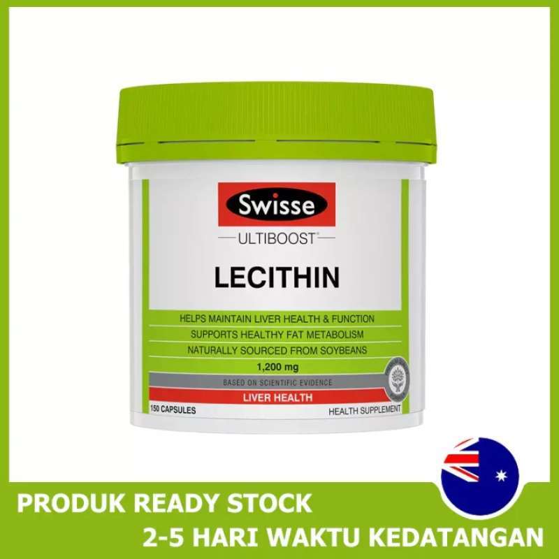 Promo Swisse Lecithin Ultiboost Liver Health 1200mg 150 Capsules Diskon