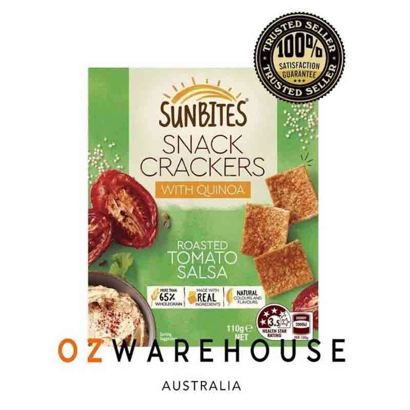 Jual Sunbites Snack Crackers With Quinoa Roasted Tomato Salsa 110g di