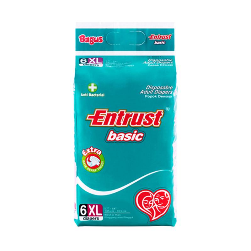 Jual Bagus Entrust Basic Adult Diapers Popok Dewasa [XL/6 pcs] di