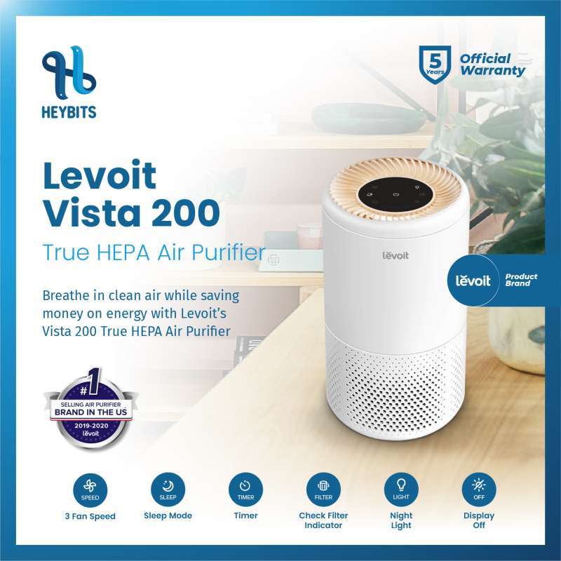 Promo Levoit Air Purifier HEPA Filter Vista 200 Pembersih Udara USA
