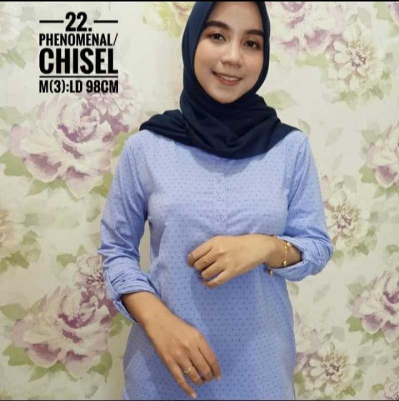 Jual PHENOMENAL Kaos Wanita Lengan Panjang Motif Bintik Bintik Kaos