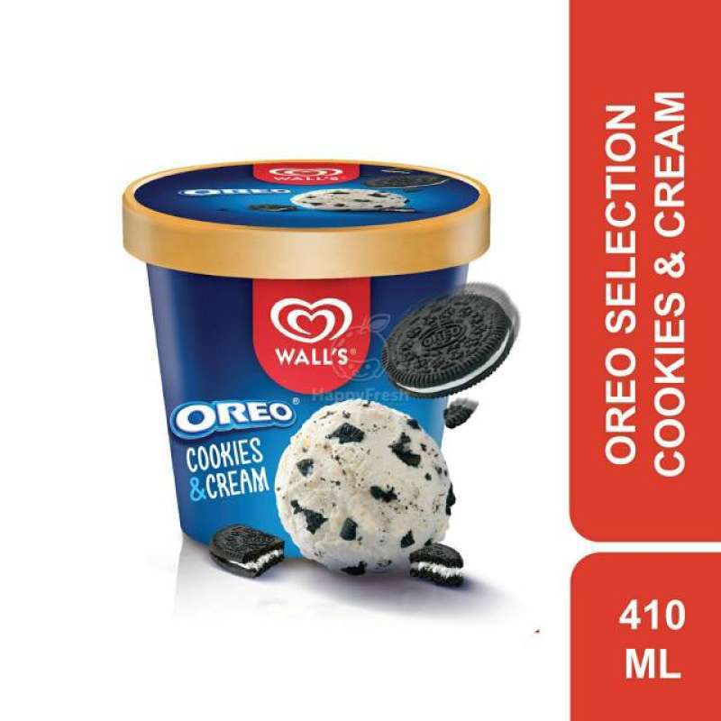 Jual Walls Slection Oreo Cookies and Cream Ice Cream [410ml] di Seller