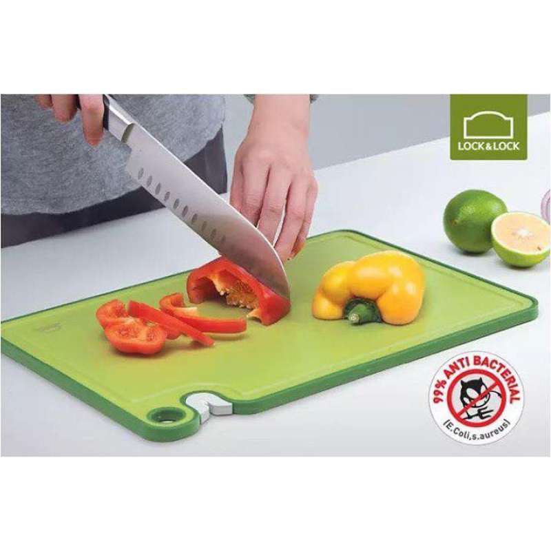 Jual LocknLock Antibacterial Cutting Board with sharpner function CSC401GRN di Seller LocknLock