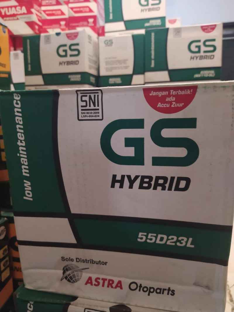 Jual AKI MOBIL SUZUKI GRAND VITARA GS ASTRA HYBRID BASAH 55D23L 12V