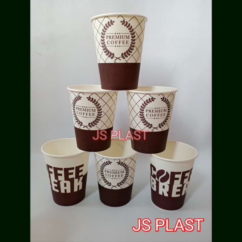 Promo Paper Cup 8oz - 9oz Motif - Gelas Kertas Kopi Tahan Panas 240ml ...