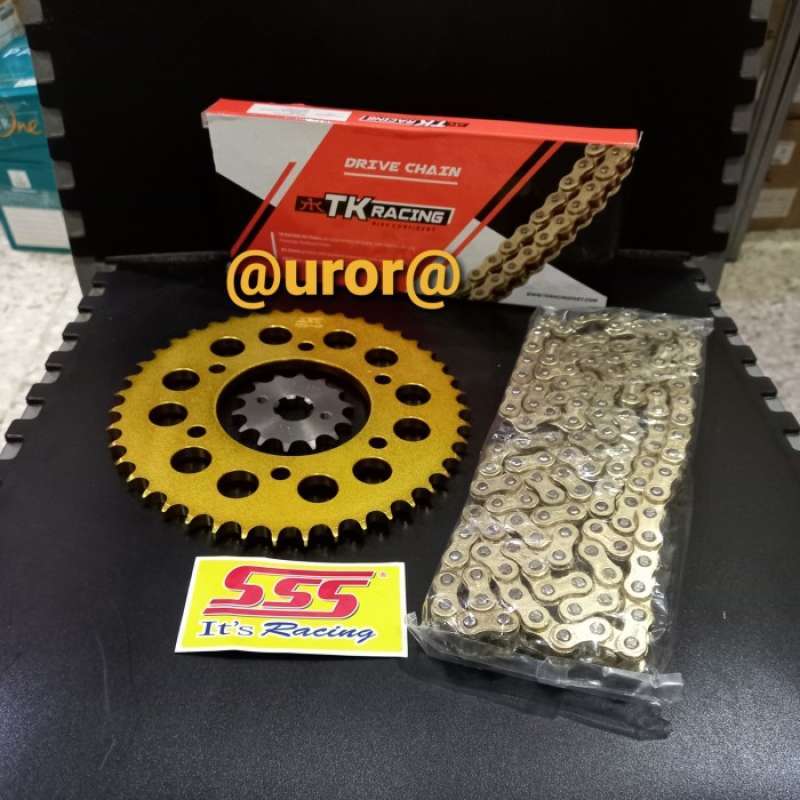 Jual GEAR SET SSS GOLD R15 OLD R15 V2 XABRE & RANTAI TK 428 HS GOLD