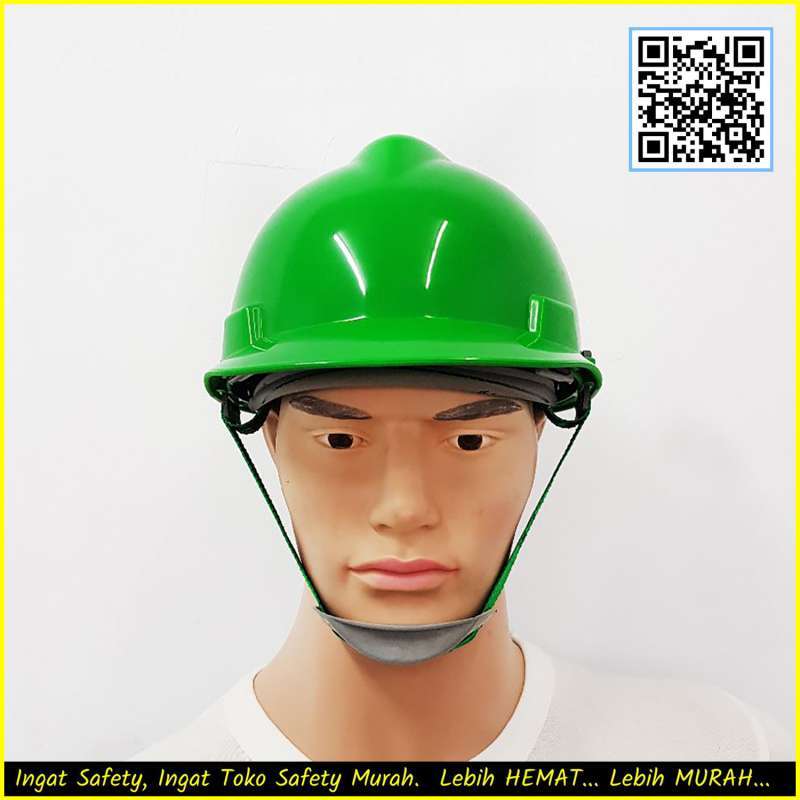 Jual Helm Proyek V standar SNI Safety Helmet 1 SET Hijau MSA Lokal