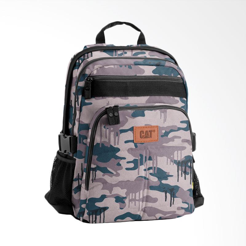 Promo Caterpillar Brent AOP Dripping Camo Backpack Grey Diskon 30 di