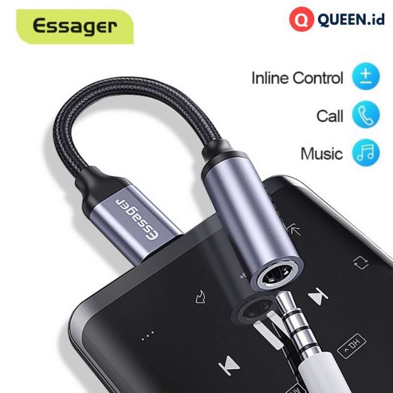 Promo Essager Audio Converter Adapter USB TYPE C to 3.5mm Jack AUX