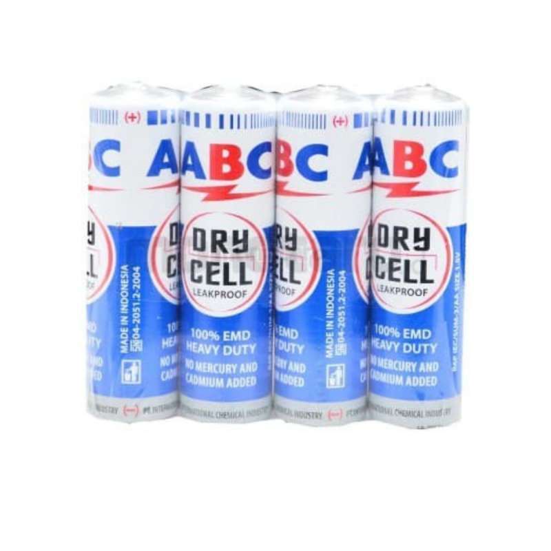 Promo Batu Baterai ABC Biru Dry Cell Ukuran AA R6P 1.5V - (Kemasan ...