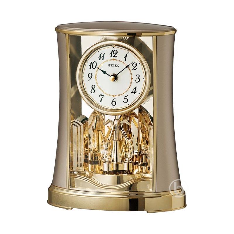 Promo Seiko QXN227G Rotating Pendulum Mantel Desk Clock Diskon 16 di