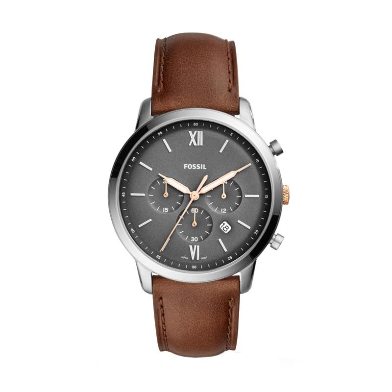 Promo Fossil Neutra Chronograph FS5408 Leather Strap Jam Tangan Pria
