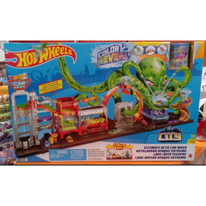 Jual sale Hot Wheels City Color Reveal Ultimate Octo Car Wash Mattel
