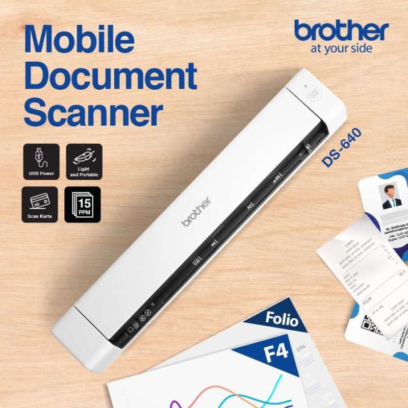 Promo Scanner Brother DS640 DS 640 Mobile Scanner 16ppm Original