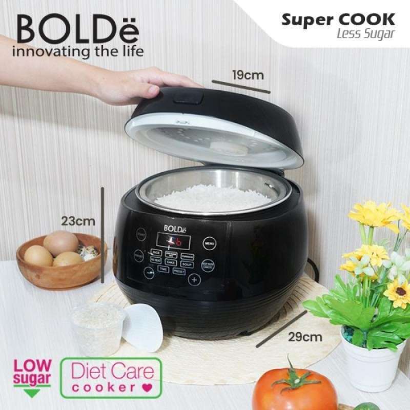 Promo BOLDe Super COOK Less Sugar Rice Cooker 1 Liter Low Carbo 400