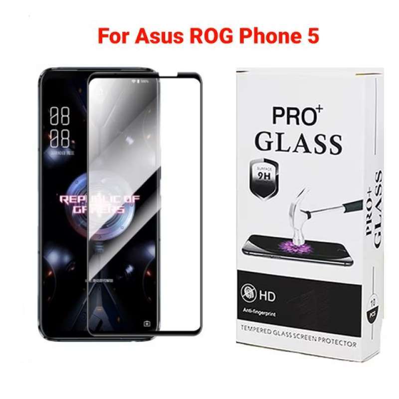 Jual Tempered Glass Asus ROG Phone 5 Full Cover 2.5D di Seller