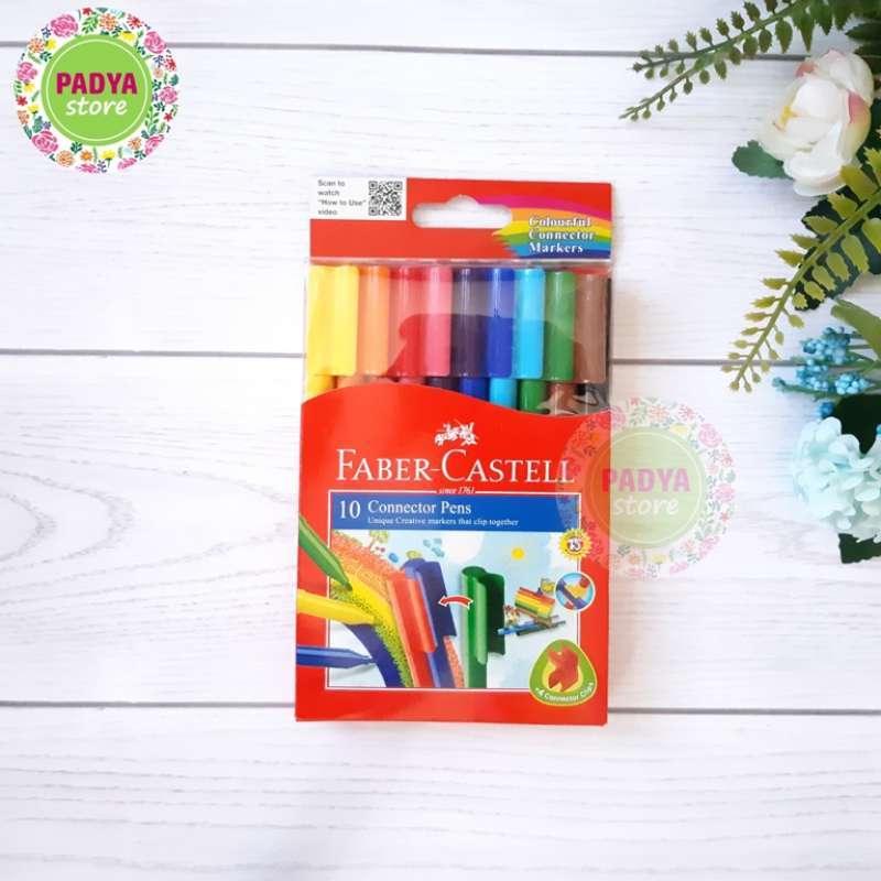 Jual Conector Pen 10 Warna FaberCastell di Seller Padya Store Uwung