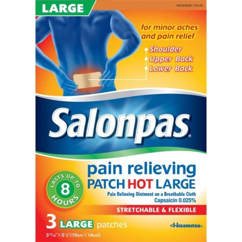 Jual Salonpas Pain Relieving Patch Hot Large 3s Di Seller Bisquitto