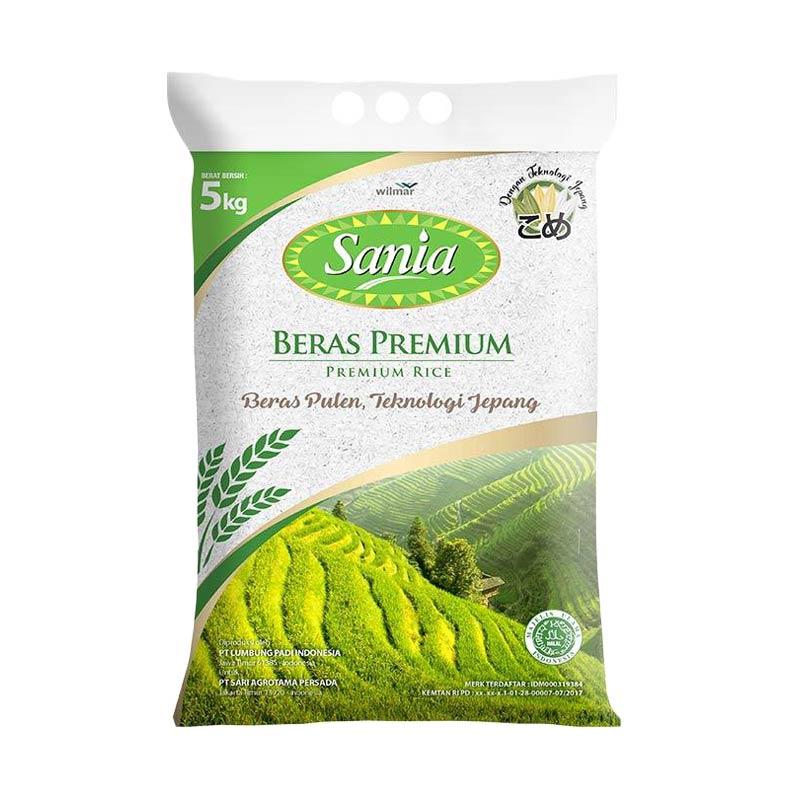 Jual Paket Sembako 9: Sania Beras [5 Kg], Bimoli Minyak Goreng Pouch [2