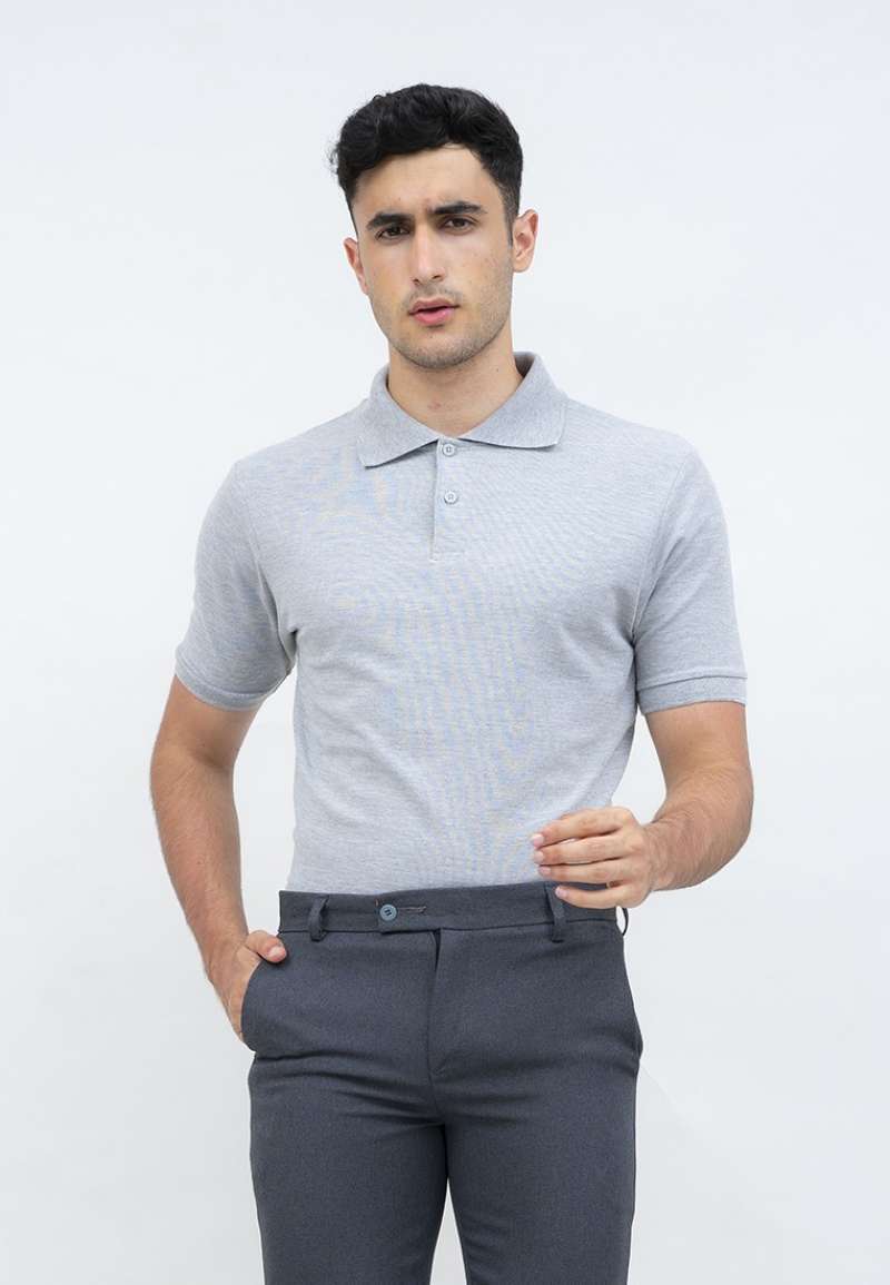 baju polo abu