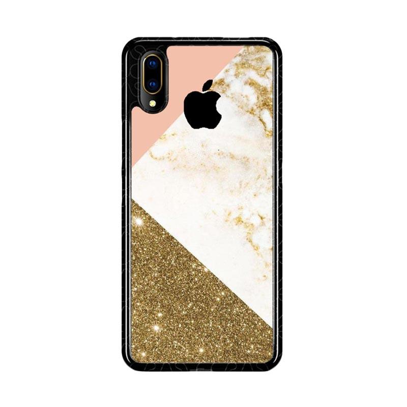 Jual Flazzstore Pin k And Gold Marble Apple Logo Z4824