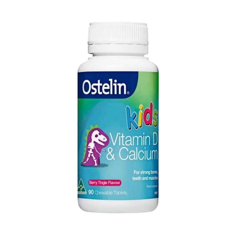 Jual Ostelin Kids Vitamin D and Calcium Vitamin Anak [90 Chewable Tablets] di Seller Mega Online