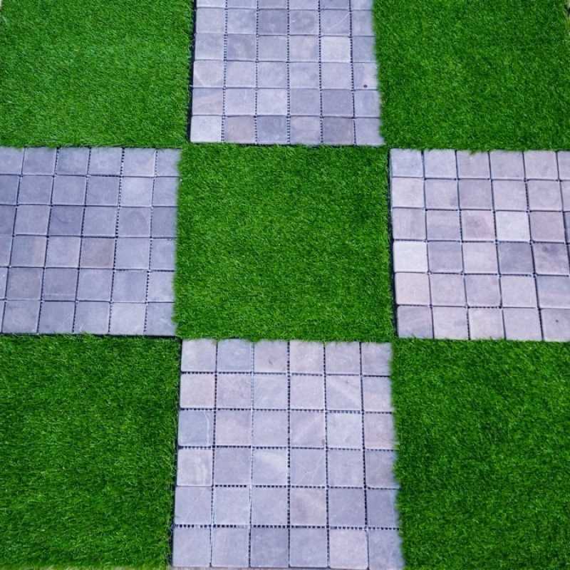 Jual Decking Tile Batu Stone Kotak Lantai Batu Kotak Uk 30x30cm Di