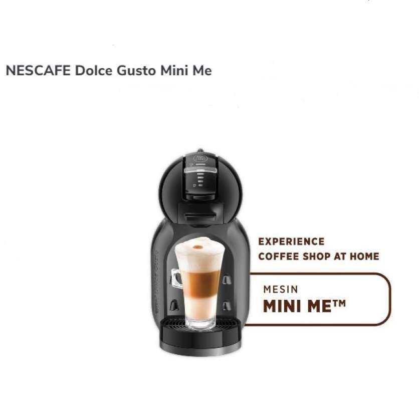 Promo Nescafe Dolce Gusto Mini Me Lower Wattage 950W Piano Black
