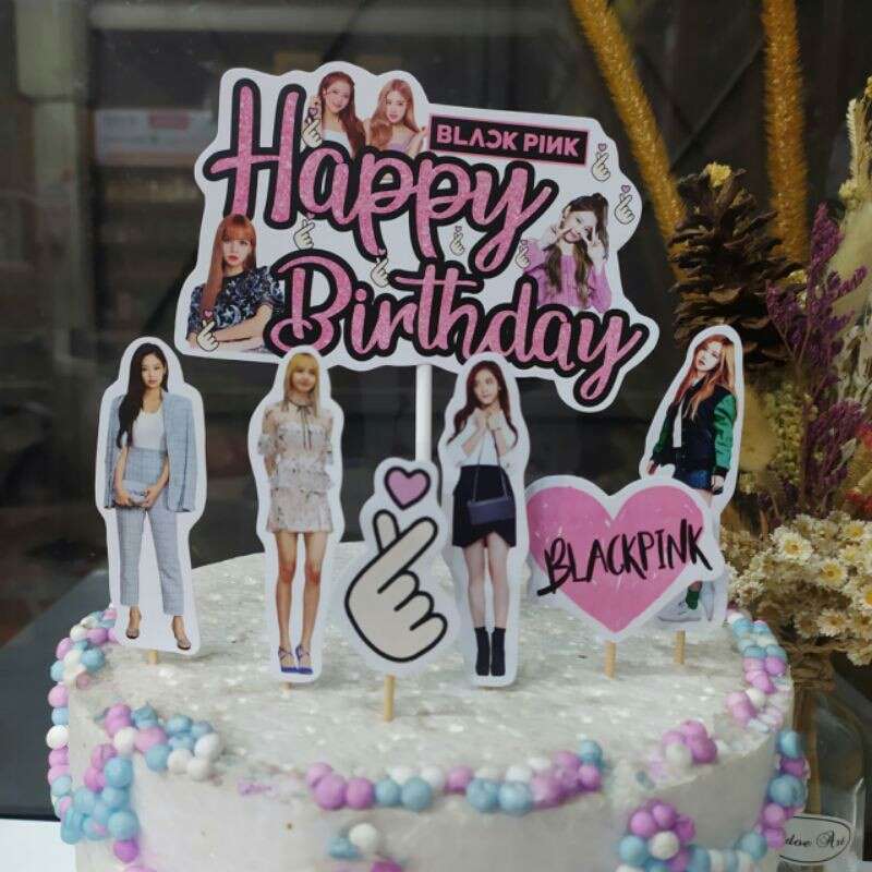 Jual satu set cake topper toper hiasan kue ulang tahun karakter