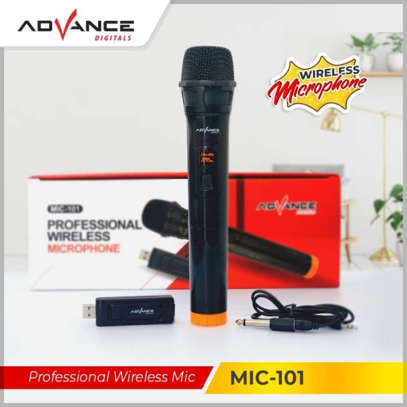 Promo Advance Mic Professional Wireless Microphone Single Mic101 Mic