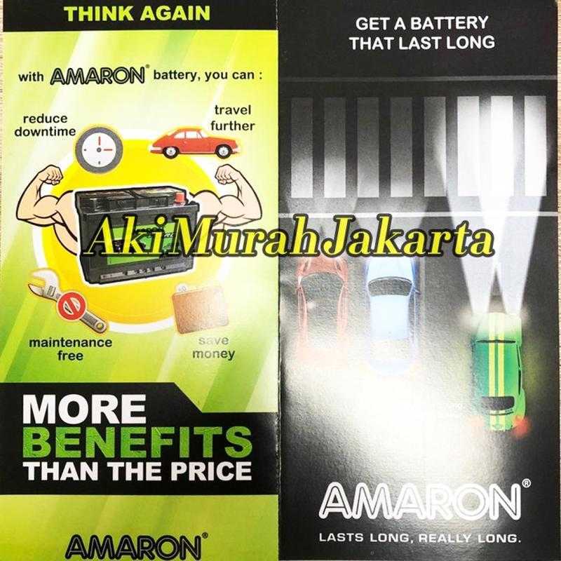 Jual Aki Mobil Toyota Avanza NS60 / 55B24R Amaron Hi-Life 12V / 45Ah di