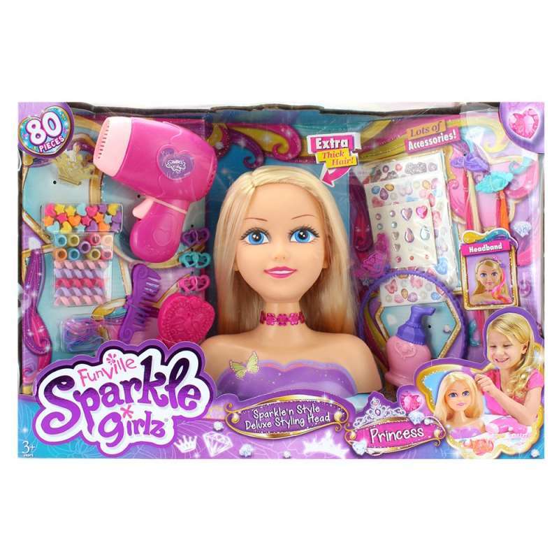 Jual Sparkle Girlz Styling Head Deluxe with Accessories di Seller