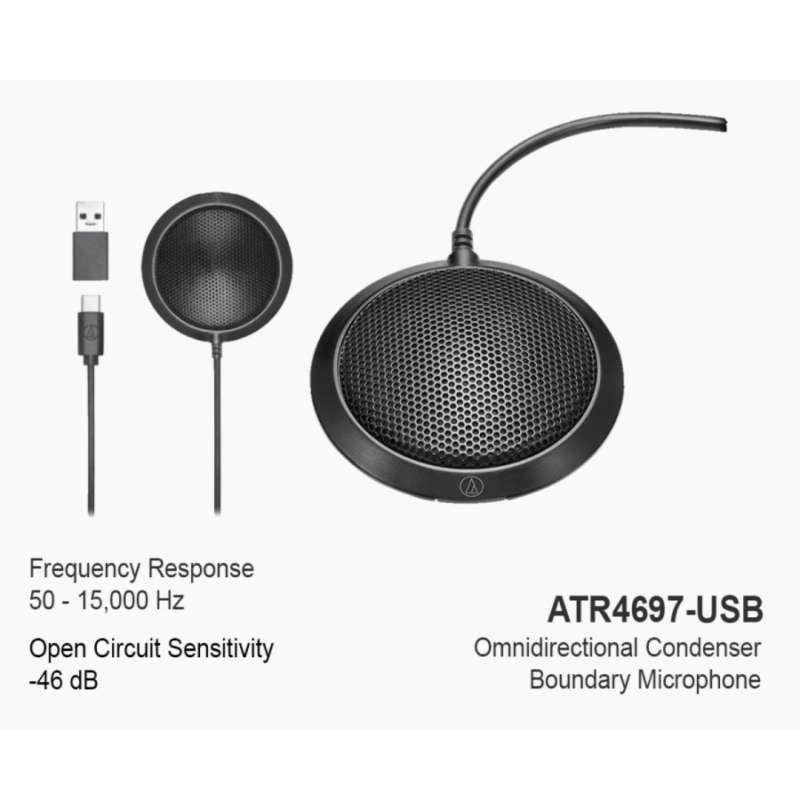 Jual AudioTechnica ATR4697USB Condenser Boundary Microphone di Seller