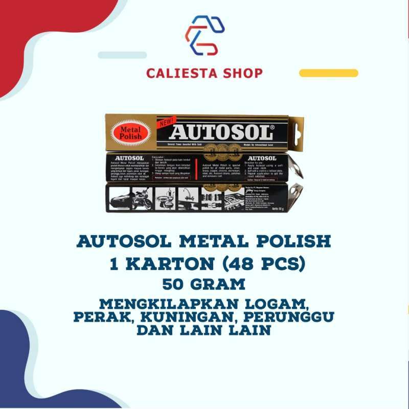 Jual Autosol Metal Polish 50 gram 1 Karton (48 pcs) di Seller Caliesta